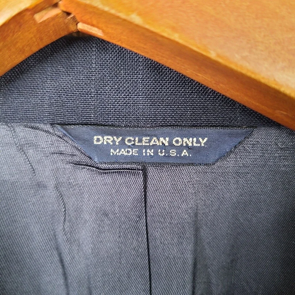 Vintage Sterling & Hunt Kuppenheimer Jacket‎ Men 46L Blue Striped Blazer Coat